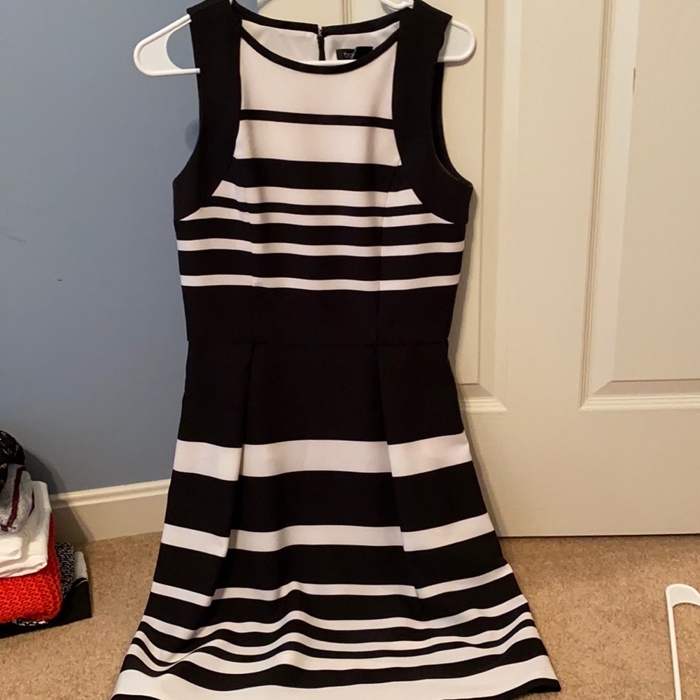 WHBM striped sleeveless dress